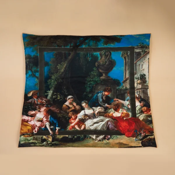 The Bird Catcher - pocket square and neckerchief